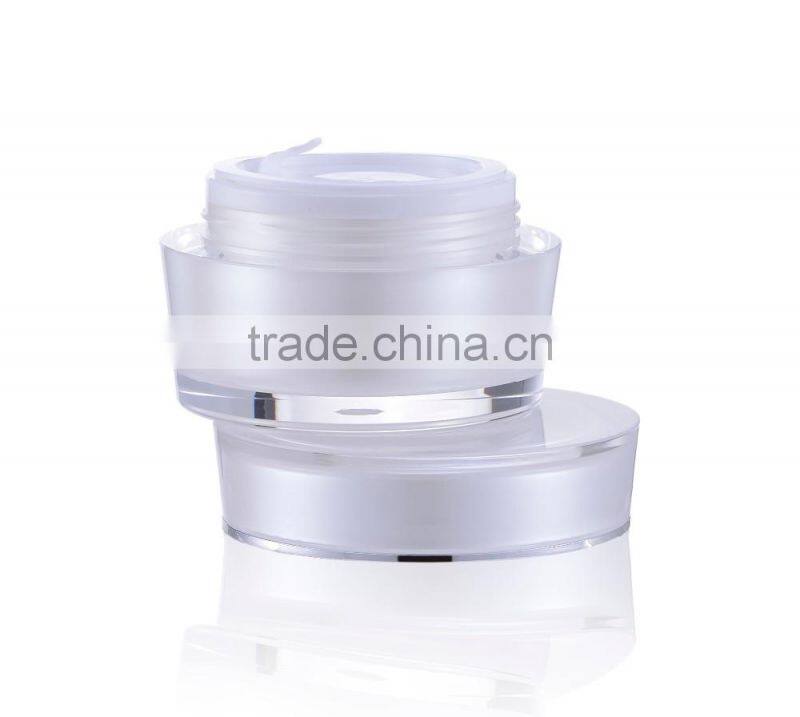 Professional wholesale high class high quality color customized PMMA empty cream jar 15g