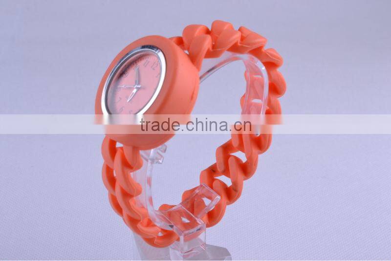 twist silicone watch with interchangeable band