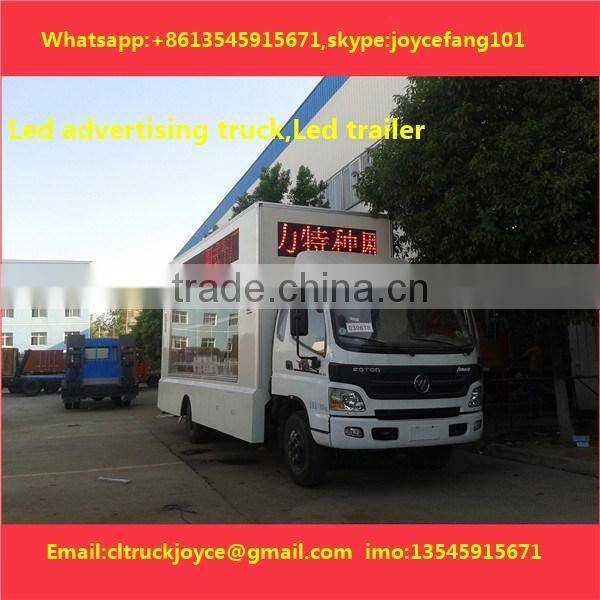 P12mm Outdoor Fullcolor Advertising Led Mobile Billboard For Truck
