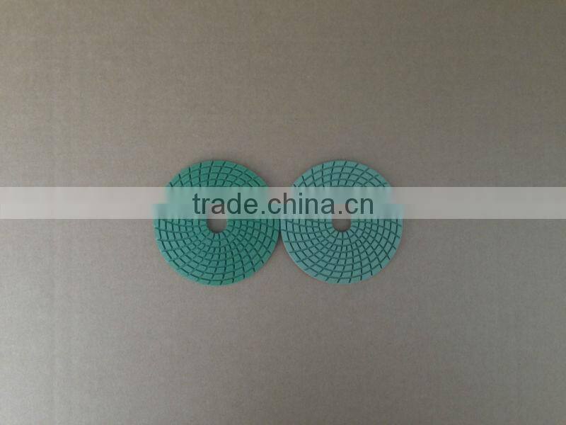 4" wet premium flexible diamond granite polishing pads