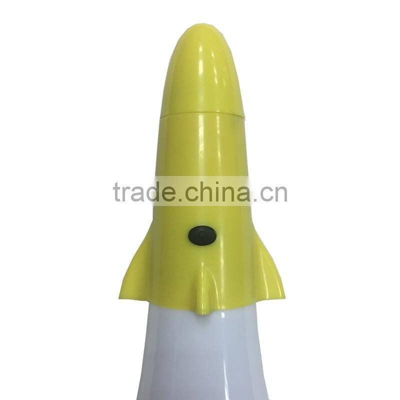 3 in 1 Multifunction Rocket Shape LED Table Desk Torch Light