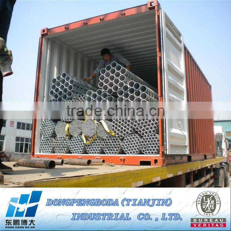 DPBD ERW pre-galvanized round steel pipe