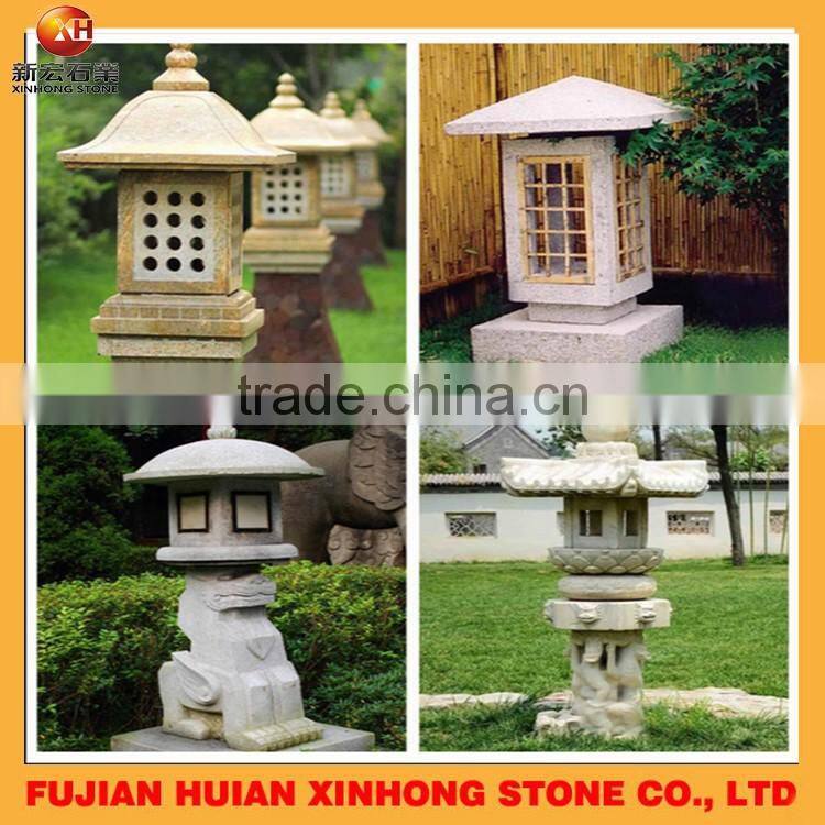cheap natural stone gardern lantern