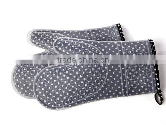 Washable Quilted Cotton Linings Silicone Protective Baking Gloves