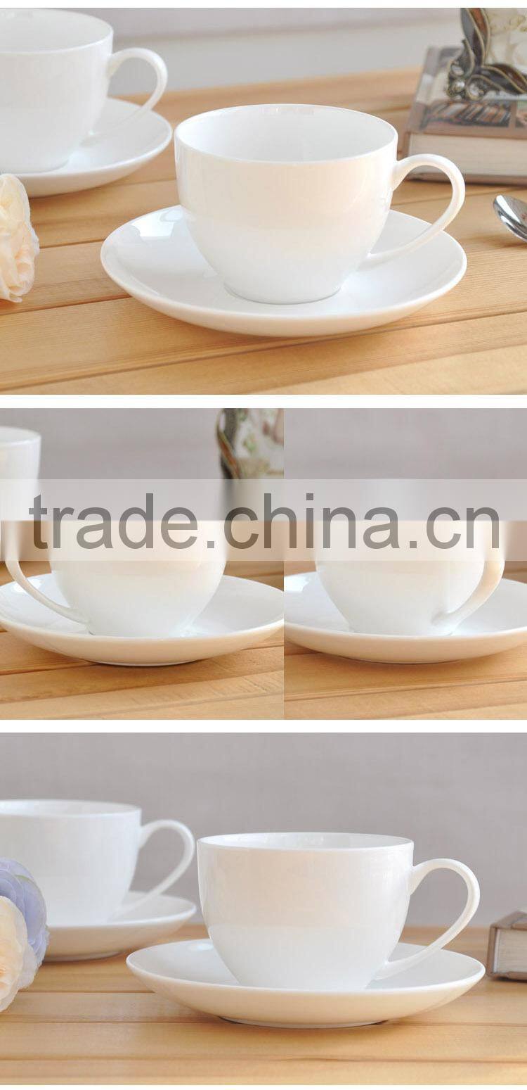 Haonai new style high quality hot sale porcleain tea cup and saucer sets