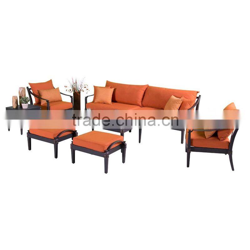 Sigma cast aluminum patio furniture outdoor sofa sets loveseat sofa