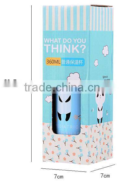 Supply Creative fashion Cartoon double stainless steel thermos cup / cold reserving cup (350ml)