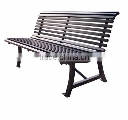 square tube outdoor metal bench