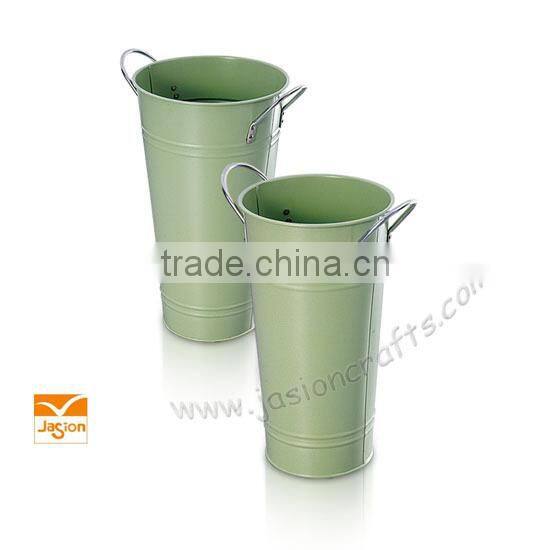 Galvanized steel flower bucket