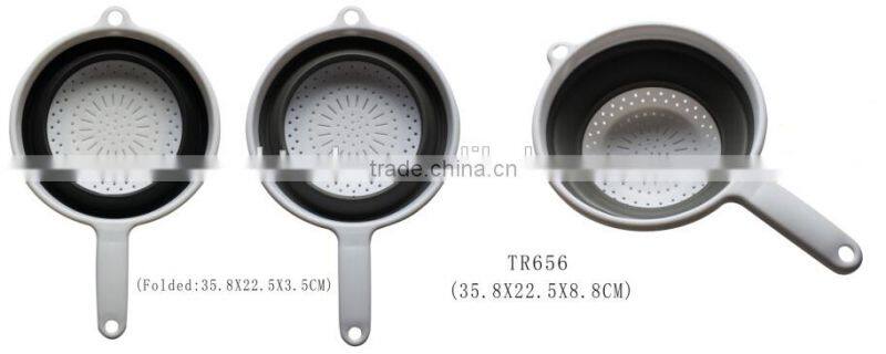 Hot sale food grade plastic collapsible kitchen fruit vegetable storage basket