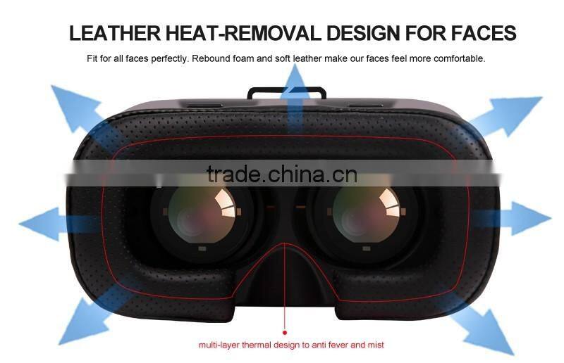 ZOOM FUNCTION VR case 3plus 3D glasses VR box with headstrap vr glasses for mobile phone