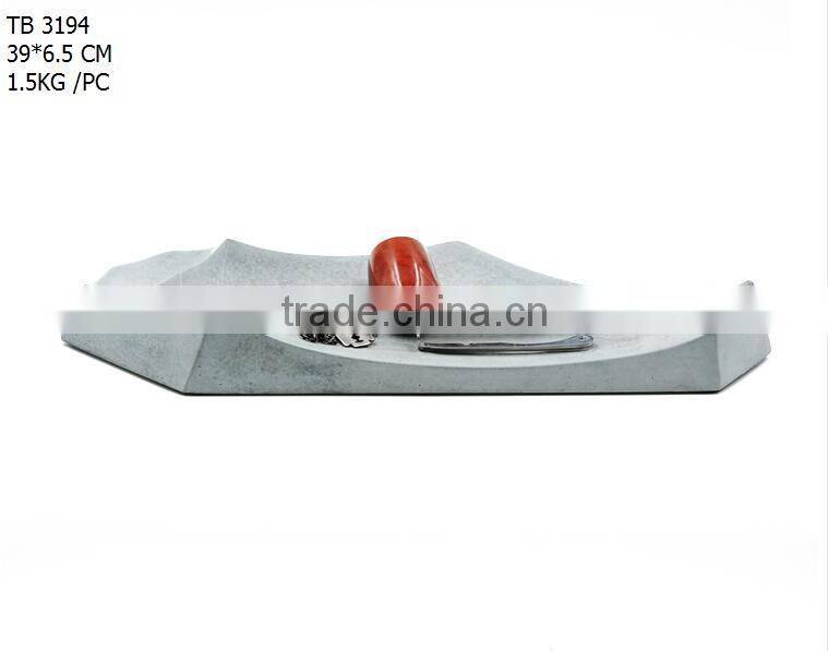 Handmade Concrete Tray Industrial Organization Storage Modern Decor Jewelry