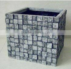 fiberglass flower pot cube gardening flower planters