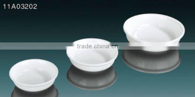 Tony snow white ceramic various size sauce dish
