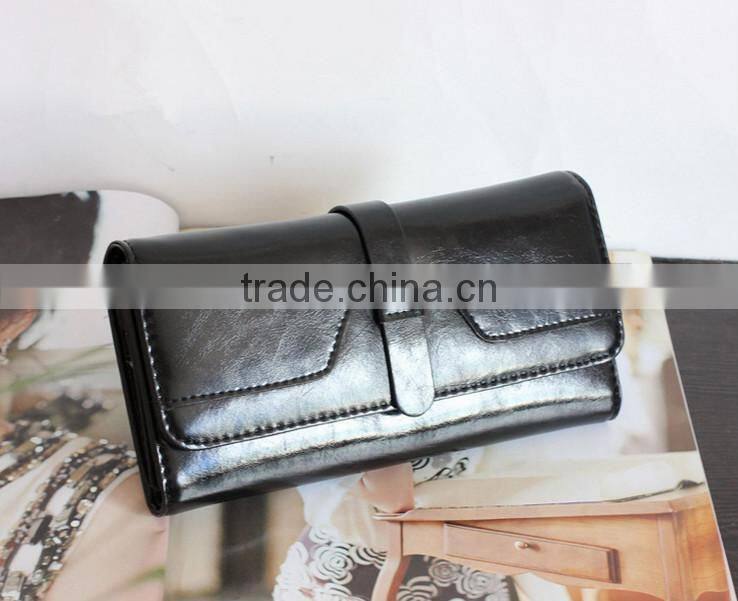 Genuine cowhide leather women wallet