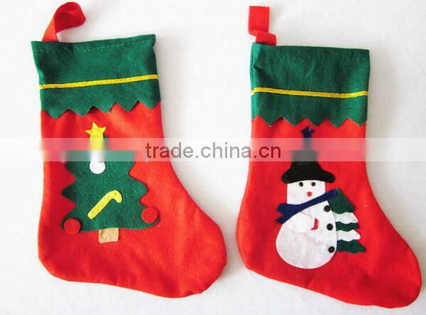 Hot best selling new products alibaba china fabric bulk handmade diy custom felt red wholesale mini christmas stockings