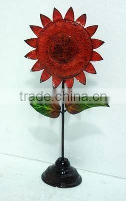 iron sun flower table stand for home decoration