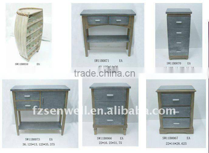 Handmade wood top coffee table with metal base