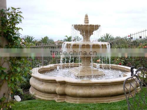 Outdoor decoration stone carving marble large italian garden fountain
