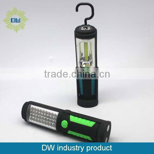 3W COB battery power Magnetic LED Work Light with swivel hook