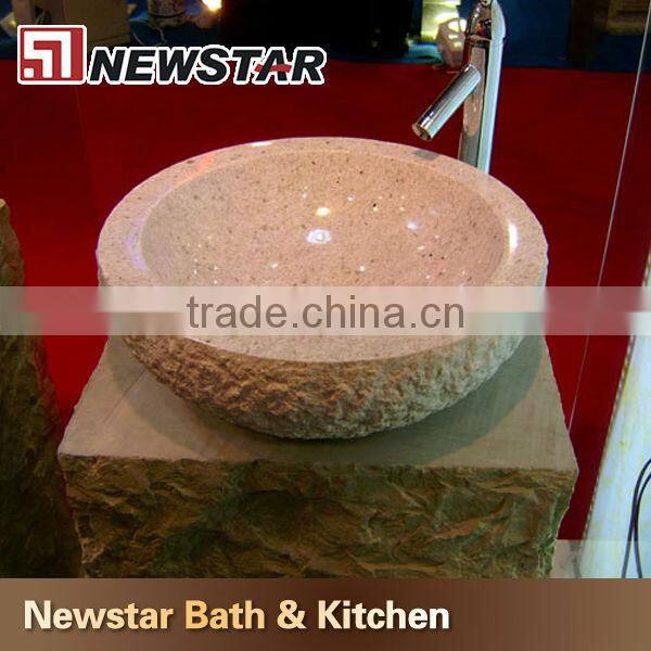 Natural stone wash basin,stone sink,river stone sink