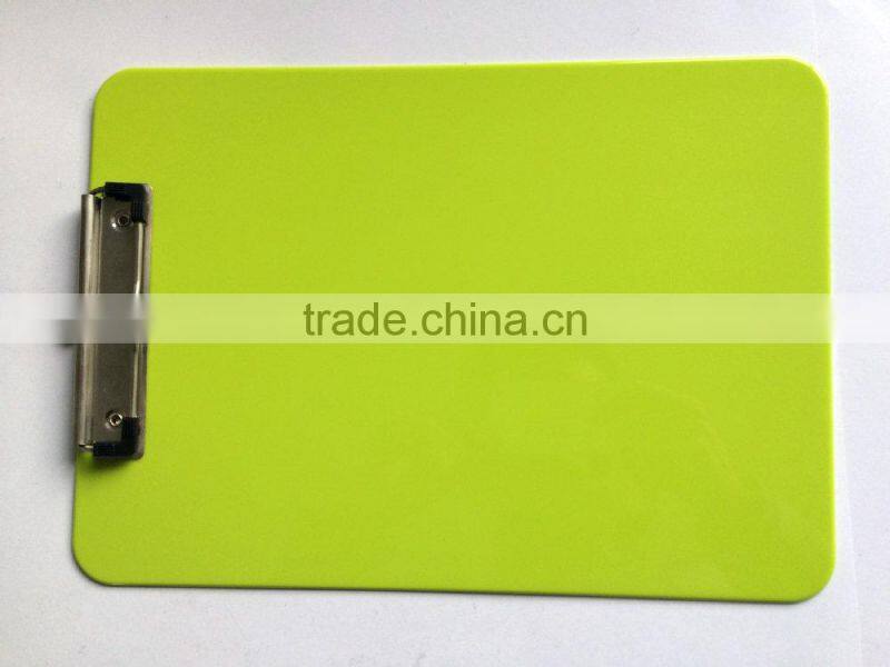 A4 PS green writing clip board
