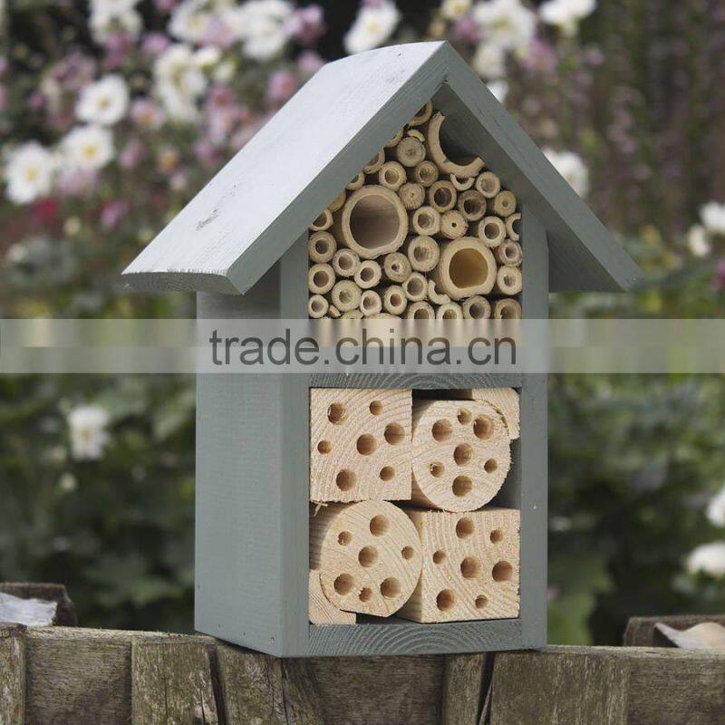 two layer Wooden Insect hotel for bee and ladybird