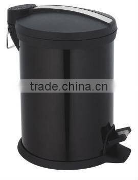 stainless steel foot pedal waste can