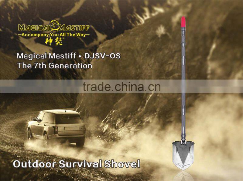 Multi-purpose Camping Shovel DJSV-OS with Tactical Knife Car Emergency Kit