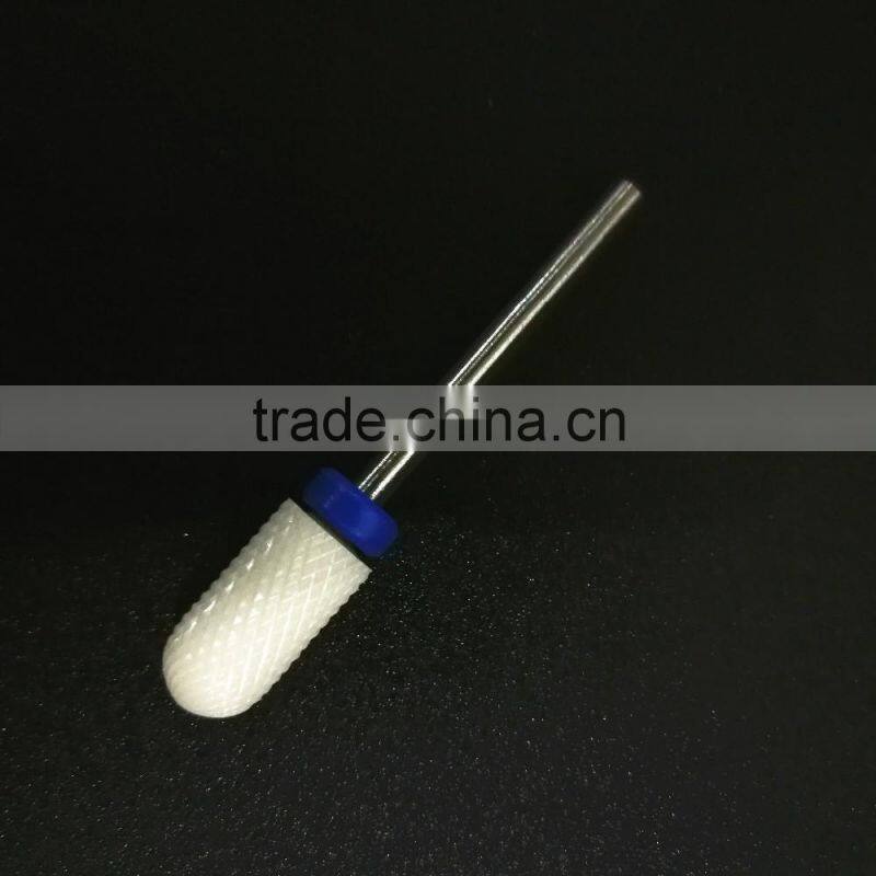 Medium Type White Ceramic Drill Bit Abrasive Ceramic Nail Drill Bits