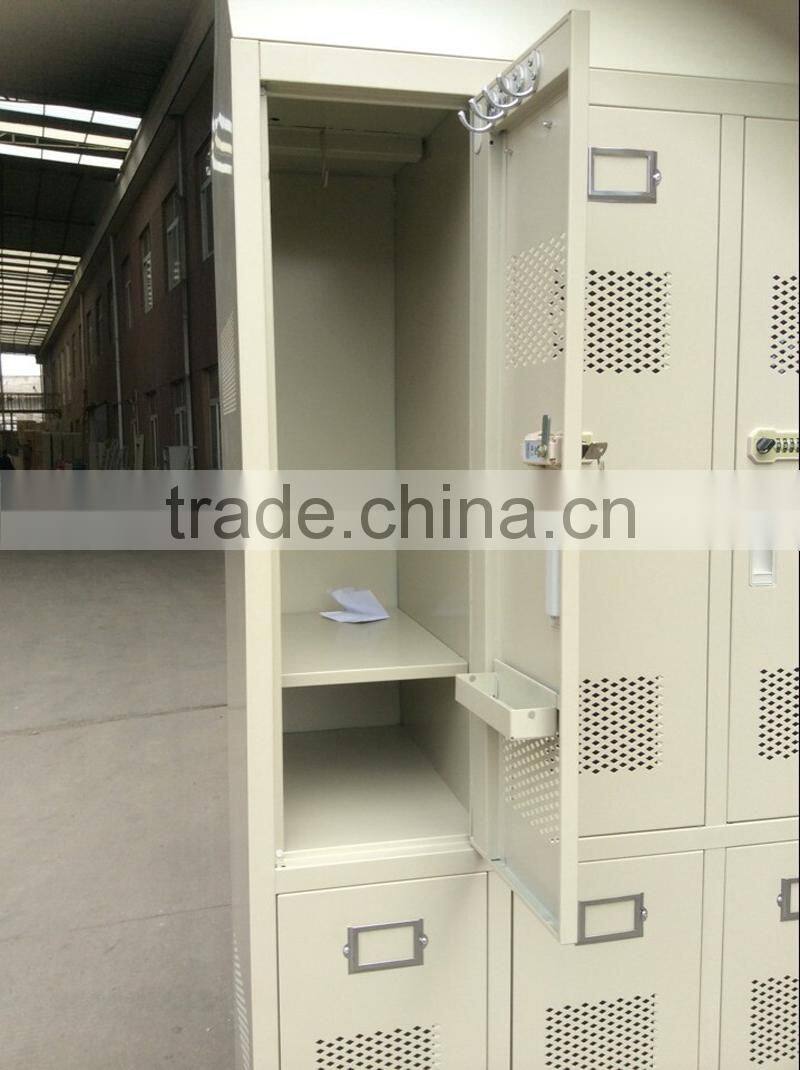 Six-doors Color Metal Locker Steel Swimming Pool Locker
