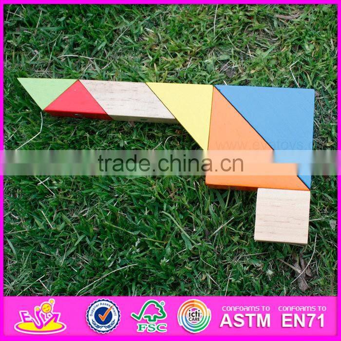 Best design wooden magnetic tangram for sale W13A096