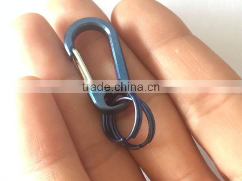 TK-1772 Titanium alloy Mini Quick Release Snap Hook Keychain Carabiner