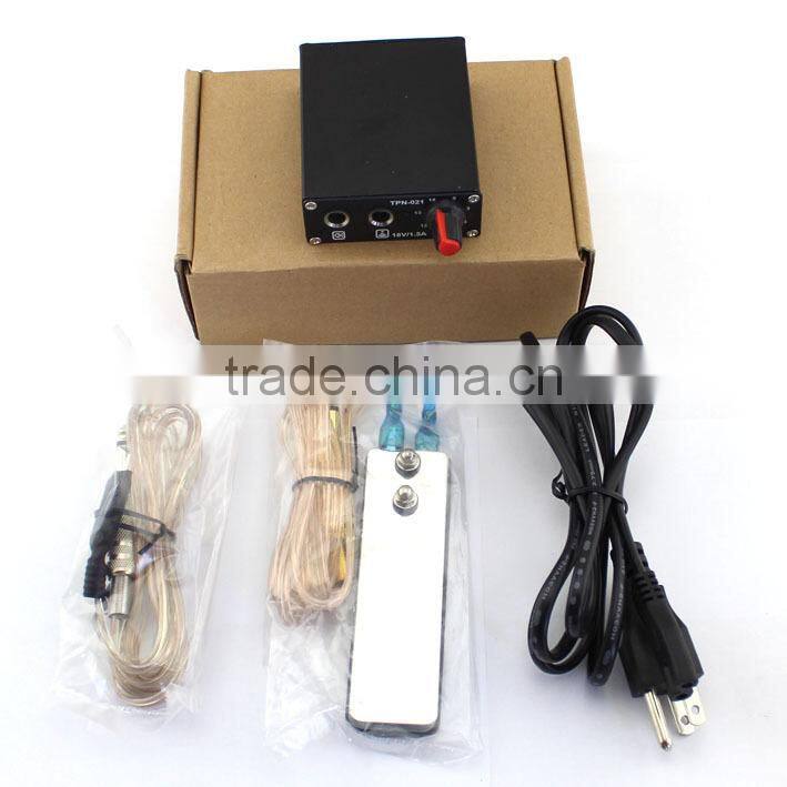 Tattoo Machine Power Supply Kit Set w/ Clip Cord, Foot Pedal