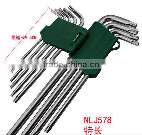 Berrylion tools polished treatment 9pcs torx allen key set for sale