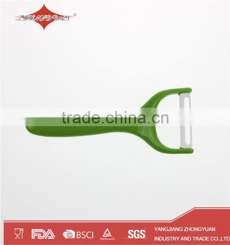 non-stick manual julienne potato peeler with plastic handle