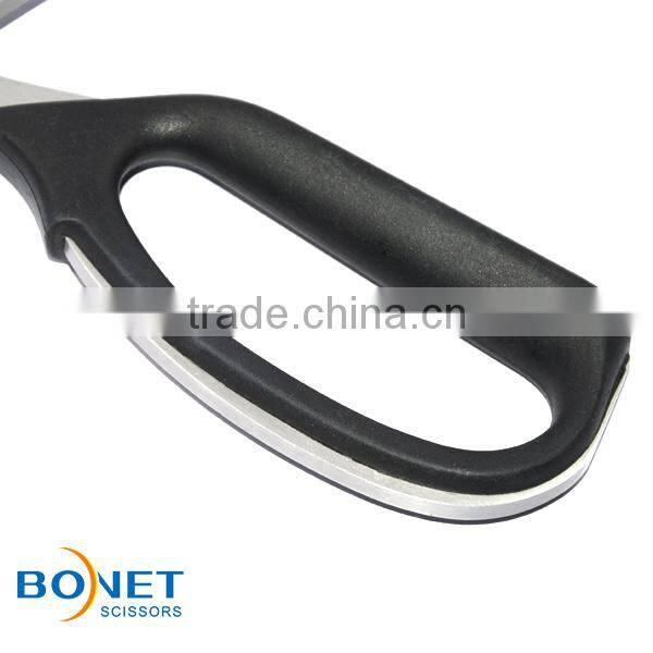 STA0017 CE qualified 10'' 4.0mm thickness titanium coating precision grinding blades nylon handle high quality tailor scissor