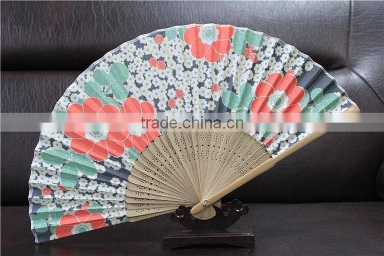 21cm Custom Printing Promotional Bamboo Hand Fan