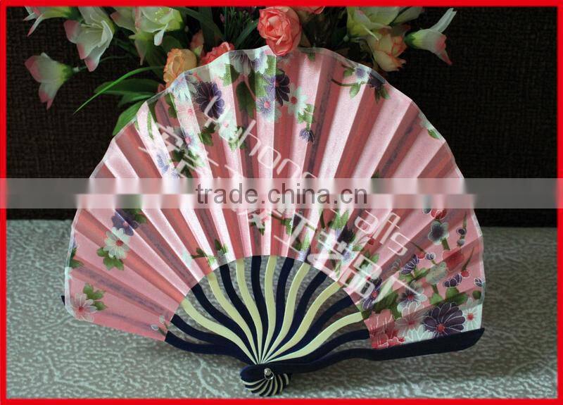 Chinese style handcrafts fabric fan