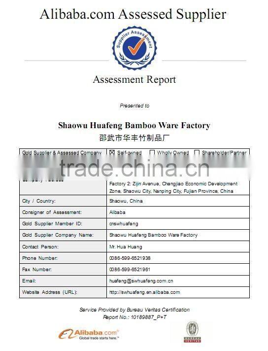 eco-friendly natural bamboo butter knife