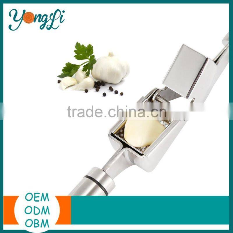 Easy to Clean 304 Stainless Steel Garlic Press Chopper