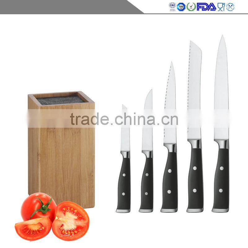 9pcs stainless steel knife block set