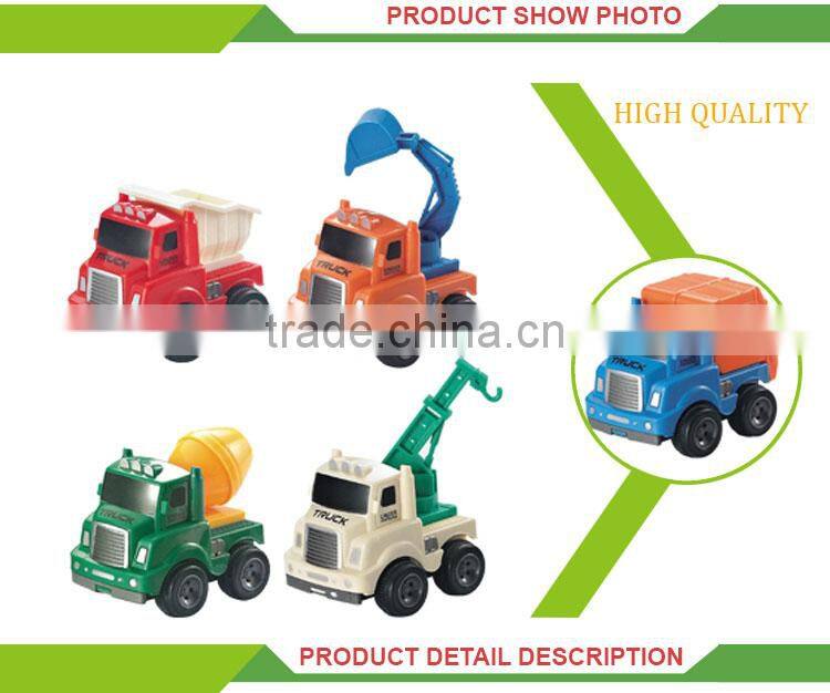 Latest small kids friction inertia set plastic farm toy tractors