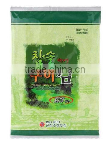 Tasty Roasted Seaweed Laver Nori with olive oil 20g(0.70oz) x10packs / Seafood / Seaweed