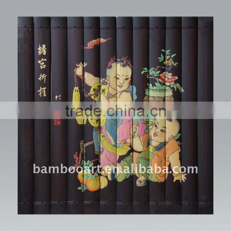bamboo crafts (bamboo painting )