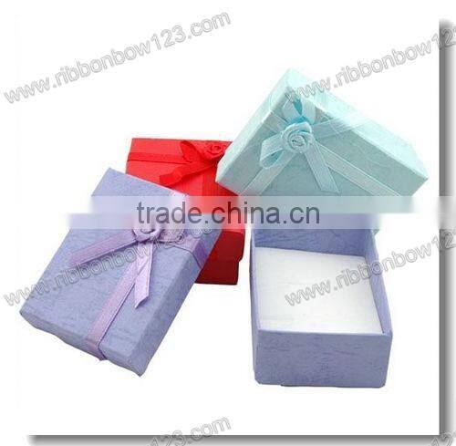 flower ribbons on gift box for friends' birthday