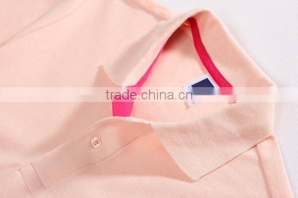 Fashion latest half sleeve double collar polo shirt