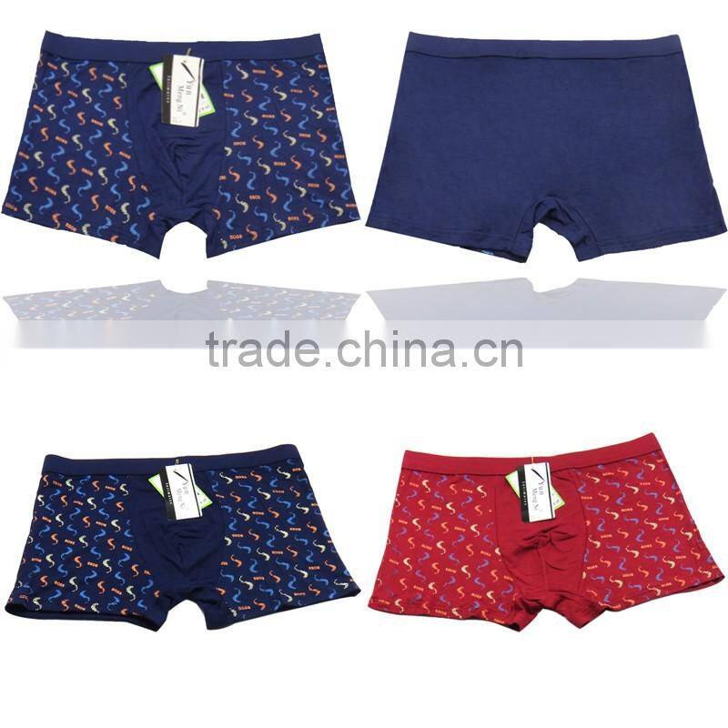 Colorful Printing Men Shorts Sexy Men Bamboo Fabric Underwear Stocklot Men Boxers