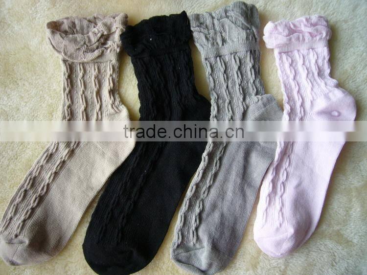 Cute pattern low cut girls cotton sock