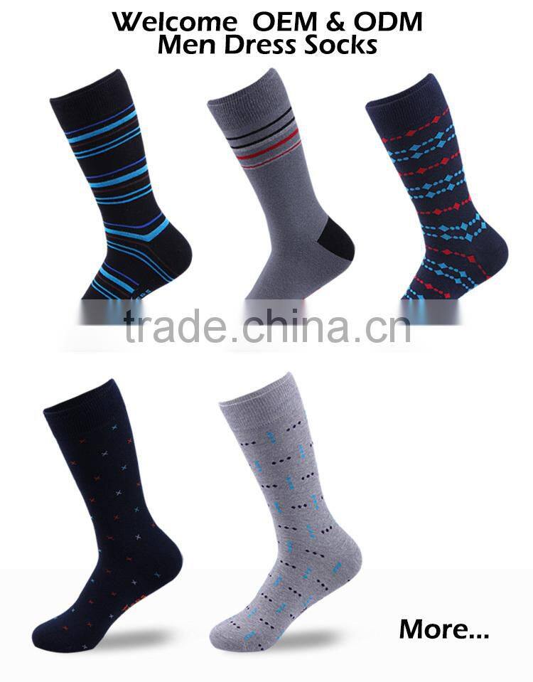 Customized 100% cotton antibacterial breathable classic socks for adult
